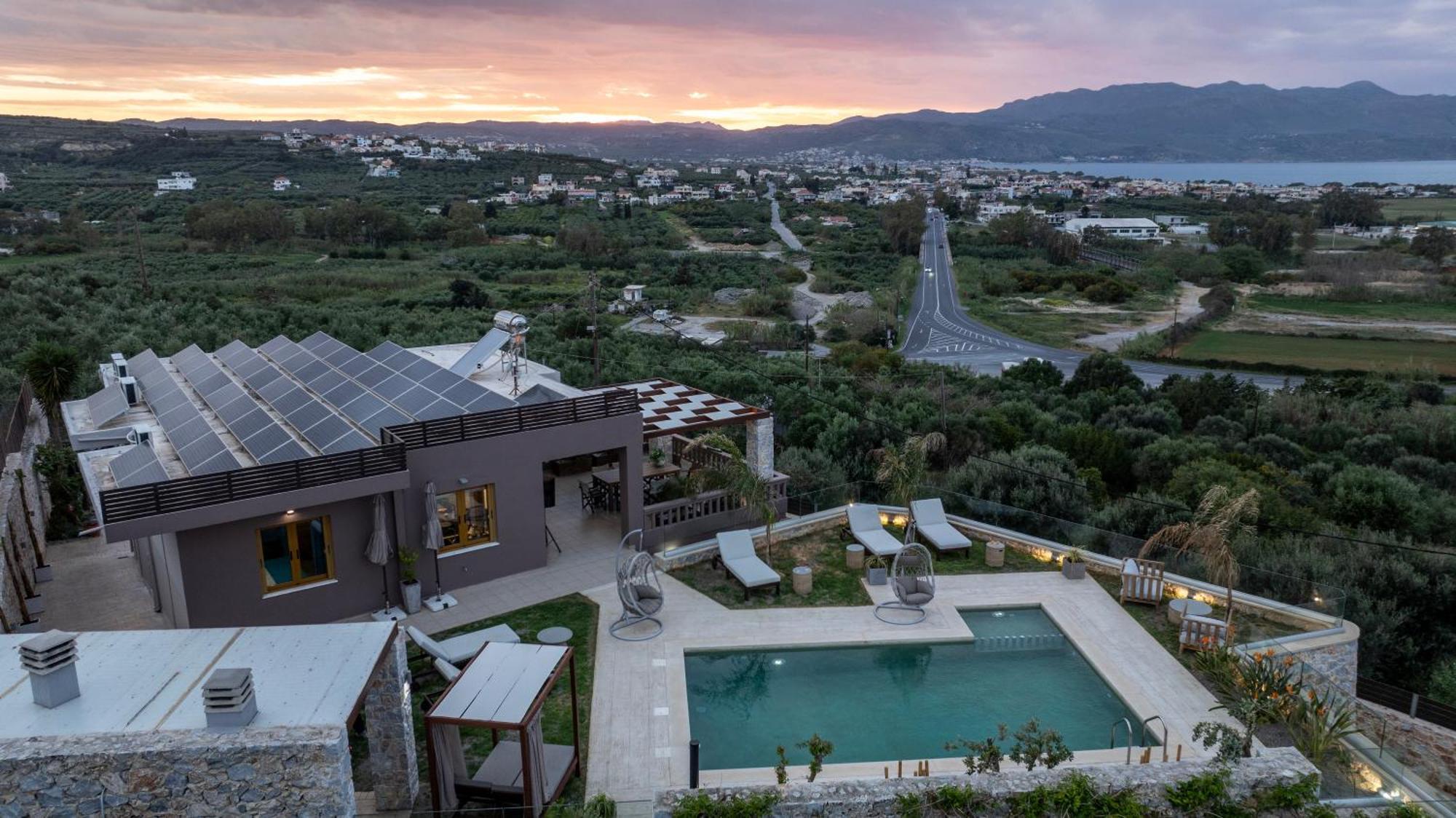 Villa Lady Dafni With Private Heated Pool Maleme Exterior foto